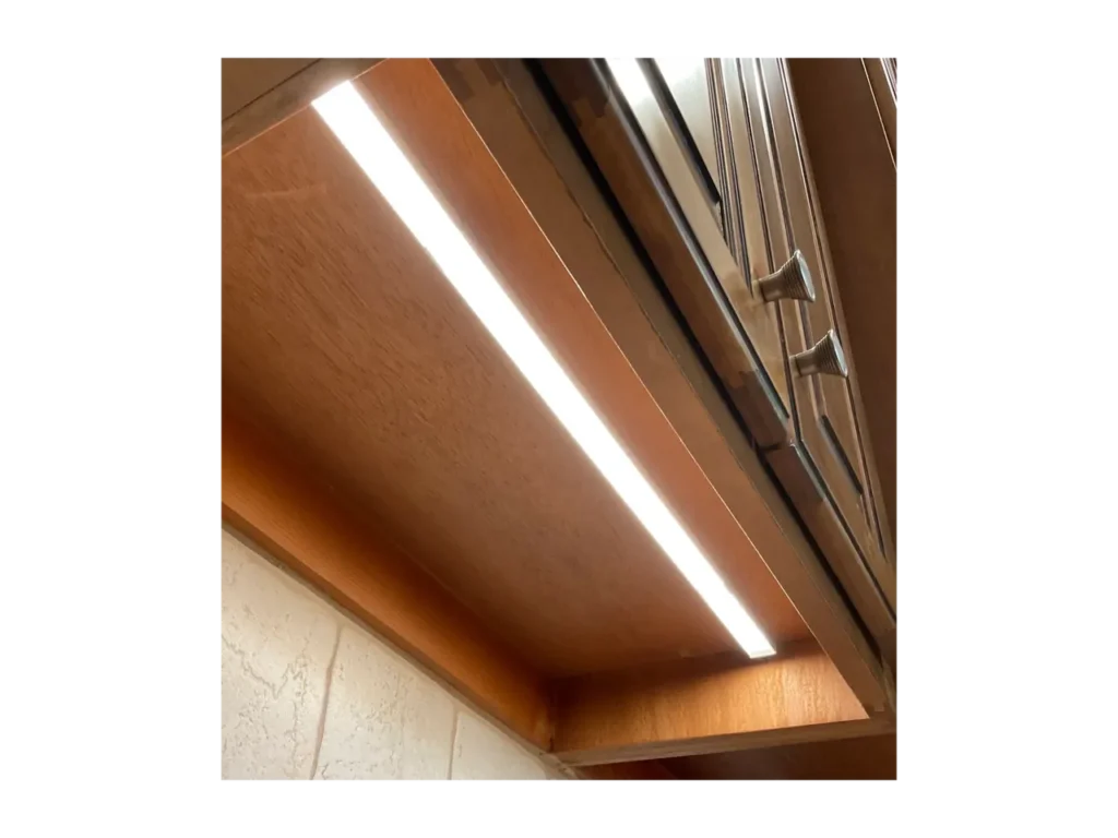 under-cabinet lighting installation