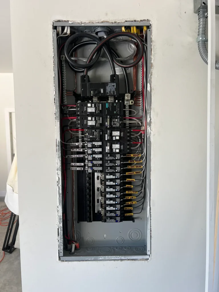 electrical panel installation