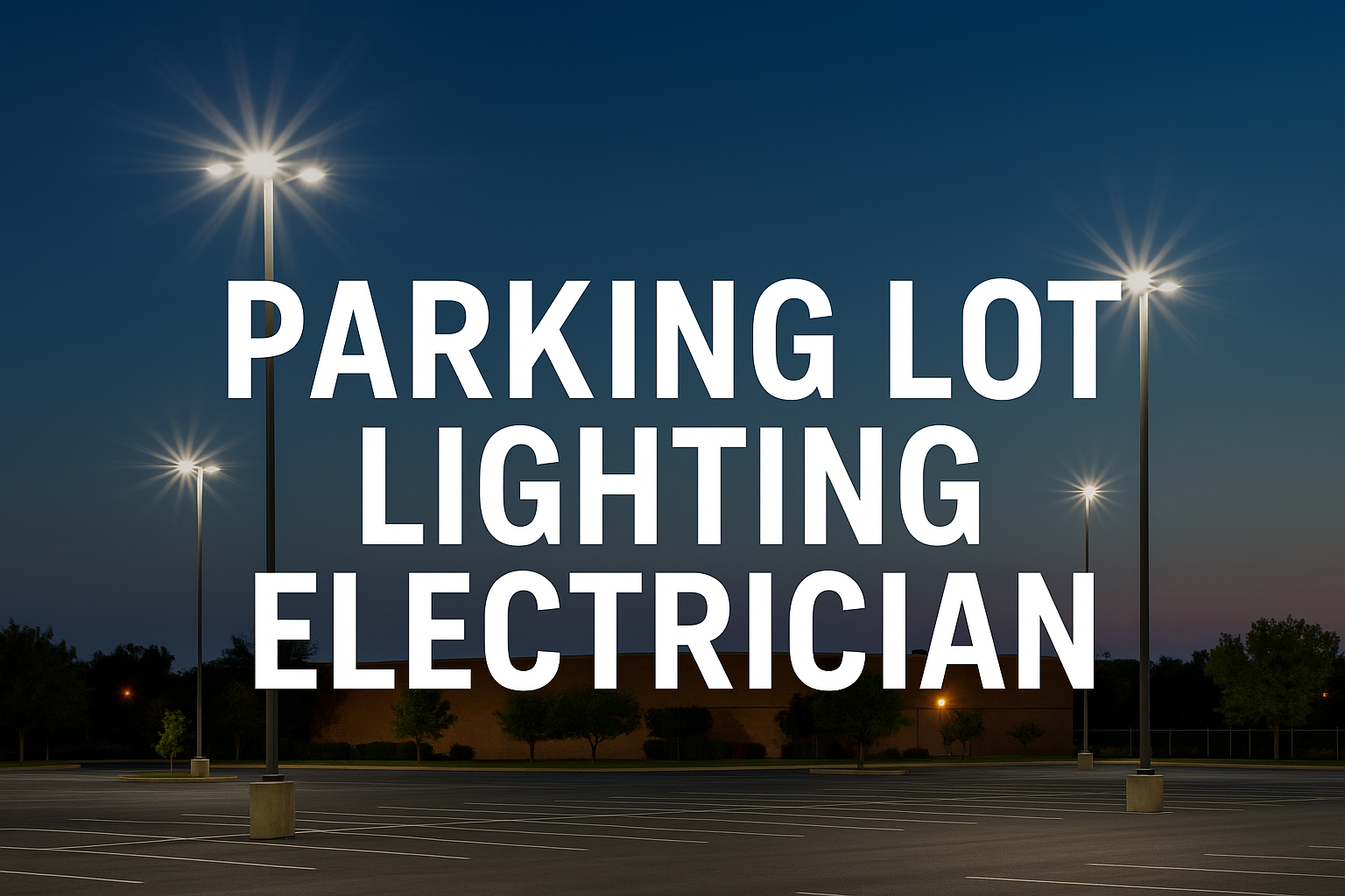 Why Parking Lot Lighting Installation Is Essential for Your Business